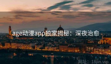 age动漫app独家揭秘：深夜治愈