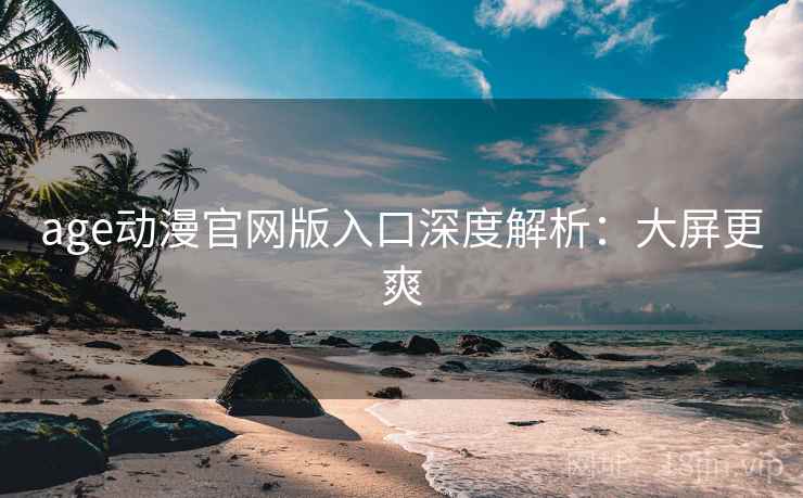 age动漫官网版入口深度解析：大屏更爽